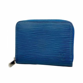 Louis Vuitton Vintage, unisex, Blauw, ONE Size, Pre-owned Stoffen Portemonnee