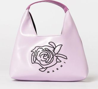 Marni Borsa in pelle sintetica con fiore ricamato