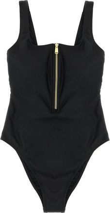 Goldbergh Caviar One-piece Badpak - Dames - Badpakken - Zwart - XS - Satijn - Badmode