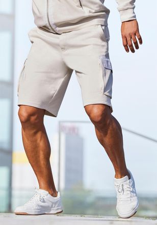 Le Jogger Sweatshorts Cargotaschen mit Webdetails