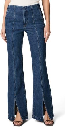 Paige Sofia Front Slit Flare Jeans in Getaway at Nordstrom, Size 32