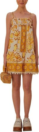 Farm Rio Aura Floral Mini Dress