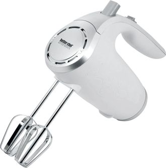 Better Chef Better Chef 5-Speed 150W Hand Mixer with Silver Accents and Storage Clip