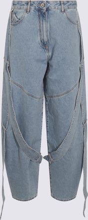 The Attico Blue Cotton Denim Jeans