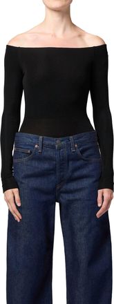 A Gold E Maren Bodysuit In Black