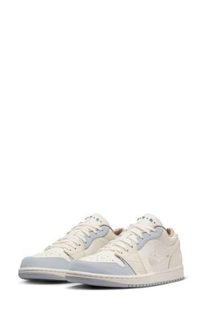 Nike Jordan Air Jordan 1 Low Basketball Sneaker in Sail/Soft Pearl/Off Noir at Nordstrom, Size 7.5
