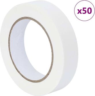 vidaXL Cintas De Enmascarar Para Pintores 50 Pcs 25mm X 50m Papel Vidaxl