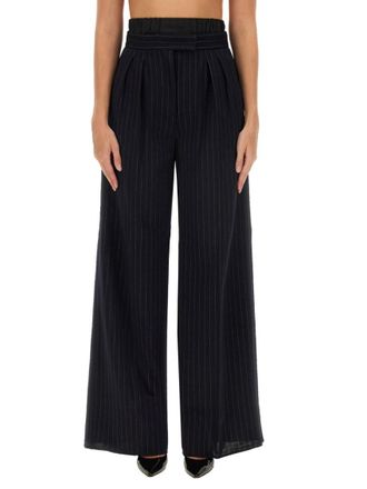 Max Mara Black Relaxed Pleated Pant