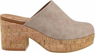 Corkys Footwear Womens Watch Your Step Platform Clogs In Taupe