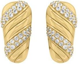 Effy 14K Gold Plated Sterling Silver Zircon Nugget Stud Earrings at Nordstrom Rack