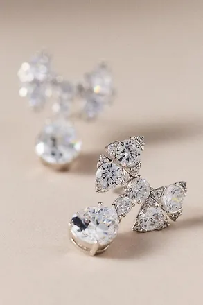 Nadri Whimsy Bow Drop Earrings