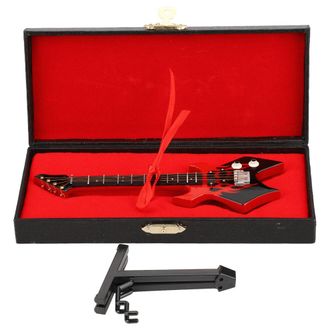 OEM Dise&ntilde;o Realista De Guitarra El&eacute;ctrica En Miniatura, Con Soporte Y Estuche, Art&iacute;culo Decorativo Coleccionable Con Tem&aacute;tica Musical, No Funcional, Model