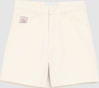 Ami Short With Ami Paris Heritage Label Blanc Creme