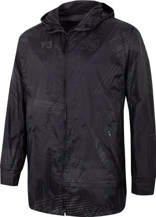 adidas x Y-3 Crossover real Madrid Full Print Stripe Logo Hooded Jacket Black HI0923