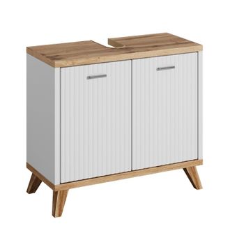 Badplaats Mueble Bajo Lavabo Colima 60 X 28 X 54 Cm - Roble Con Blanco - M