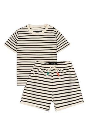 Joe's Kids Stripe Shirt & Shorts Set in Off White at Nordstrom Rack, Size 4T