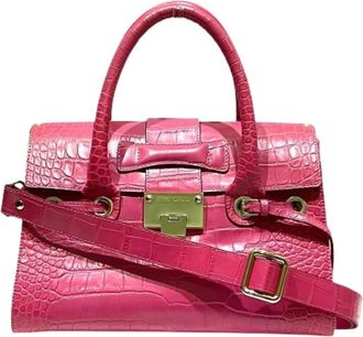 Jimmy Choo London Pre-owned Rosalie Leren Handtas - Dames - Vintage Handtas - Roze - ONE Size - Leer - Vintage