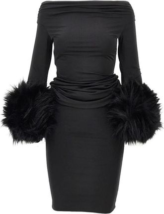 Andamane Tyla Jurk - Dames - Feestkleedjes - Zwart - M - Polyester - Kleedjes