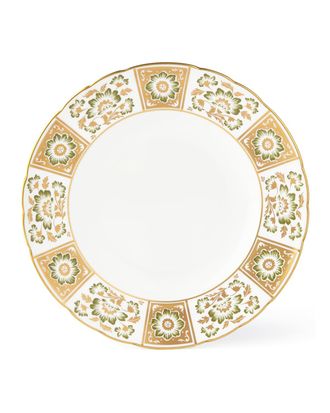 Royal Crown Derby Derby Panel Green Dinner Plate