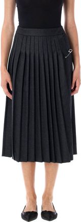Prada Grey Wool Skirt