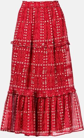 Isabel Marant Gonna lunga Diya in cotone con stampa