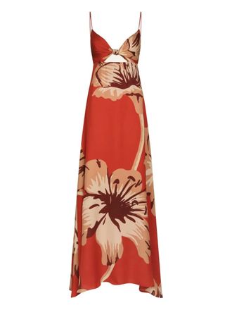 Johanna Ortiz Dreamscape dress - women - Silk - 10 - Red