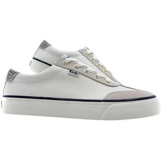 Keds Womens Keds Jump Kick Sneakers Off White Leather Lifestyle Shoes HAWK1859