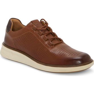 Vince Camuto Hind Perforated Leather Oxford in Caramel/dark Atlcra at Nordstrom Rack, Size 11.5
