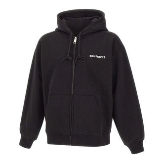 Carhartt Work in Progress Carhartt Wip, Zip-throughs, male, Black, Size: L Hooded Archive Lines Jacket