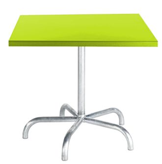 Schubiger M&ouml;bel Metalltisch S&auml;ntis Quadratisch