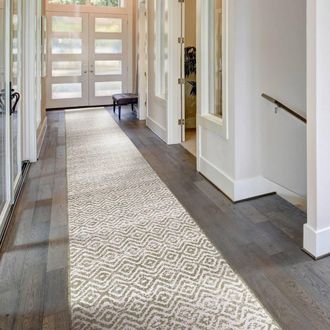 Runrug Carpet Runner Rug - Indoor/Outdoor, Reversible, 2mm - Sauvignon in Cream | Size: 70 cm x 390 cm