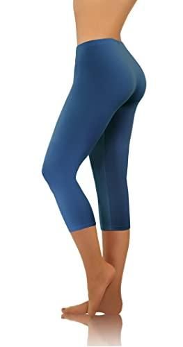 Leggings Femme Sesto Senso - Coton Coloré, Fitness Yoga, Jambes Longues