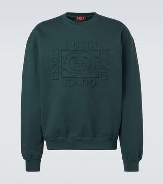 Gucci Felpa in jersey di cotone Interlocking G
