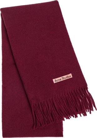 Acne Studios Canada Wool Scarf - Burgundy - One Size