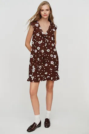 Lisa Says Gah Frances 100% Cotton Mini Dress