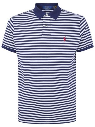 Ralph Lauren Short Sleeves Knit Stripes Polo Shirt