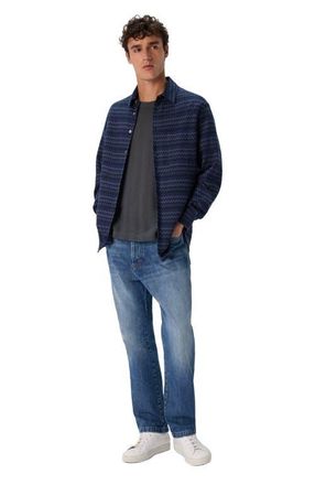 Missoni Shirt With Micro Zigzag Tone On Tone in Blue at Nordstrom, Size 50 It