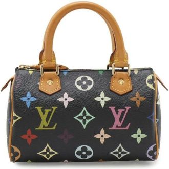 Louis Vuitton Pre-owned Monogram Multicolor Mini Speedy Handbag - Dames - Vintage Handtas - Veelkleurig - ONE Size - Vintage
