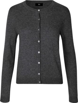 Rosemunde Cardigans - Dames - Vesten - Grijs - S - Leer - Truien & Vesten