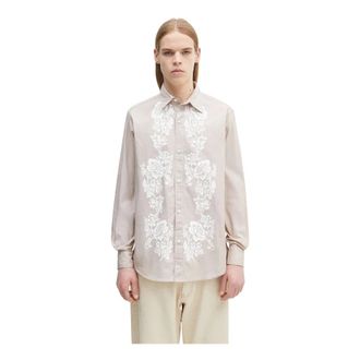 Aries Hombre, Camisas, Beige, Talla: L