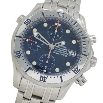 Omega Pre-owned Vintage Polshorloge 2598.80 - Heren - Pre-owned - Blauw - Maat: ONE Size