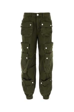 パンツ Dsquared Army Green Stretch Cotton Cargo Pant Dsquared2 Men's Cargo Pants - Military Green | Coggles