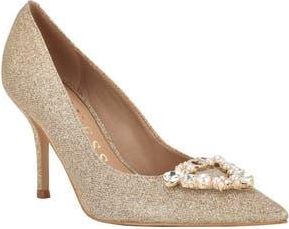 Guess Prinsen 2 Tweed Pump in Gold at Nordstrom Rack, Size 5.5