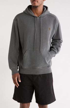 Carhartt Work in Progress Nelson Hoodie in Black Garment Dyed at Nordstrom, Size Xx-Large