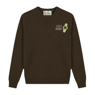 MC2 Saint Barth Heron Light Embry Gold Money Trui - Heren - Truien - Bruin - Maat: L Wol