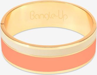 Bangle Up Geschlossener emaillierter Armreif Vaporetto - 20 mm - Orange Corail