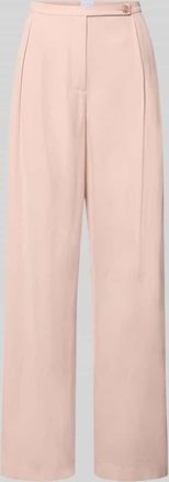 Jake*s Bundfaltenhose aus Viskose-Mix mit Knopfverschluss in Fuchsia, Gr&ouml;&szlig;e 32