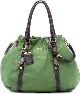Prada Pre-owned Prada Tessuto Canapa Logo Satchel Ladies KXBG2ZBLPUUGHD5H