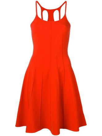 Dsquared2 fitted sleeveless dress - women - Polyester/Viscose - S - Orange