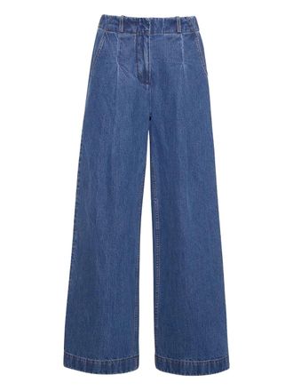 Cara Cara Cailyn pleated-front jeans - women - Cotton - 10 - Brown